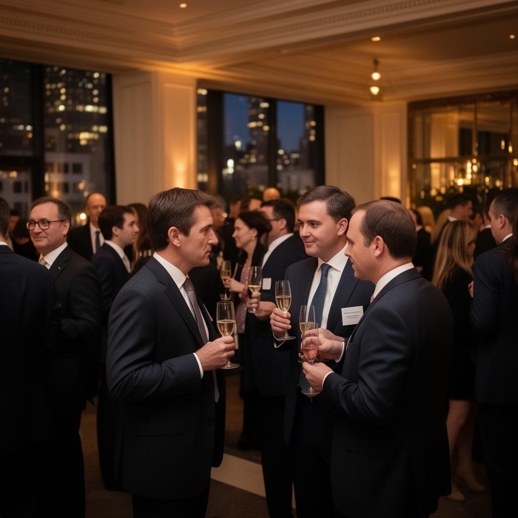 Executive networking reception