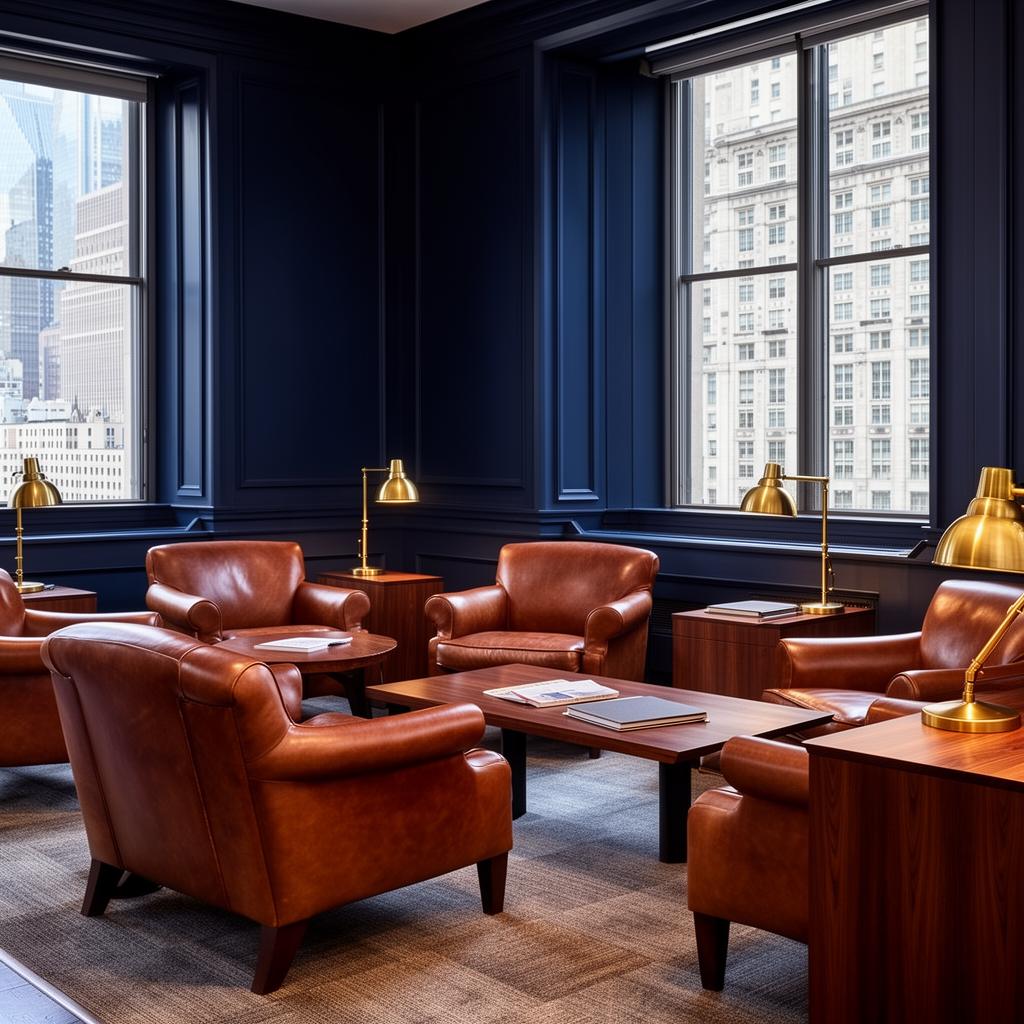 Private workspace lounge